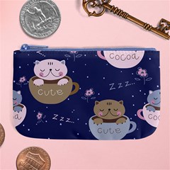 Cute Kittens Sleep Sweetly Mugs Large Coin Purse by Simbadda