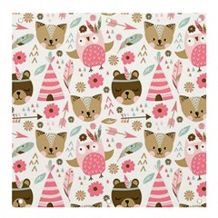 Pink Animals Pattern Banner And Sign 4  X 4  by Simbadda