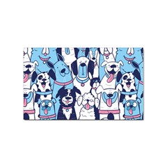 Dogs Seamless Pattern Sticker Rectangular (10 Pack) by Simbadda