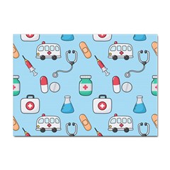 Medical Seamless Pattern Sticker A4 (100 Pack) by Simbadda