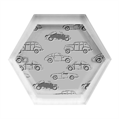 Cars Pattern Hexagon Wood Jewelry Box by Simbadda