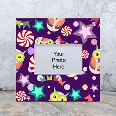 Owl Pattern Background White Box Photo Frame 4  X 6  by Simbadda