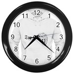 (2)DX hoodie  Wall Clock (Black) Front