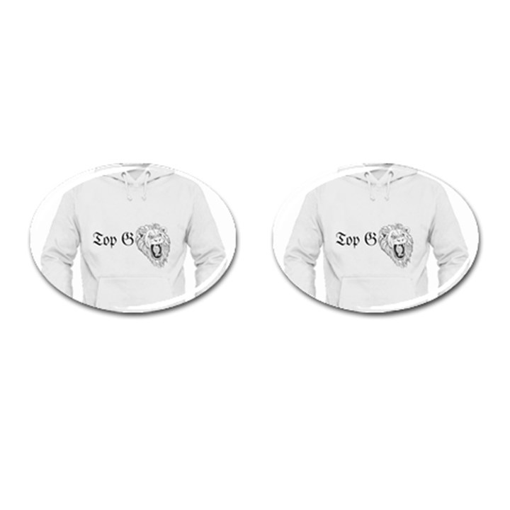 (2)DX hoodie  Cufflinks (Oval)