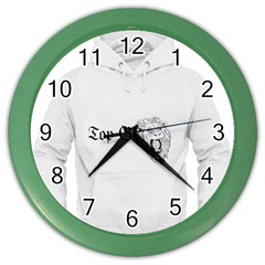 (2)dx Hoodie  Color Wall Clock by Alldesigners