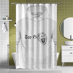 (2)dx Hoodie  Shower Curtain 48  X 72  (small)  by Alldesigners