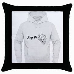 (2)dx Hoodie  Throw Pillow Case (black) by Alldesigners