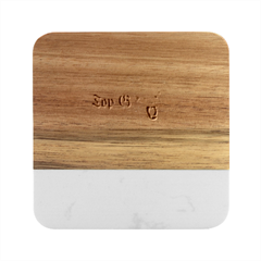 (2)dx Hoodie Marble Wood Coaster (square) by Alldesigners