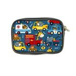 Seamless Pattern Vehicles Cartoon With Funny Drivers Coin Purse Back