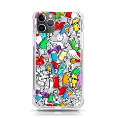 Graffiti Characters Seamless Pattern Iphone 11 Pro 5 8 Inch Tpu Uv Print Case by Simbadda