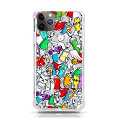 Graffiti Characters Seamless Pattern Iphone 11 Pro Max 6 5 Inch Tpu Uv Print Case by Simbadda