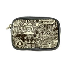 Four Hand Drawn City Patterns Coin Purse by Simbadda