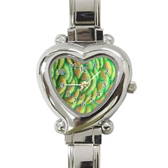 Beautiful Peacock Heart Italian Charm Watch by Simbadda