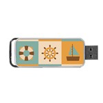 Nautical Elements Collection Portable USB Flash (One Side) Front