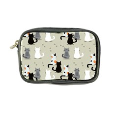 Cute Cat Seamless Pattern Coin Purse by Simbadda