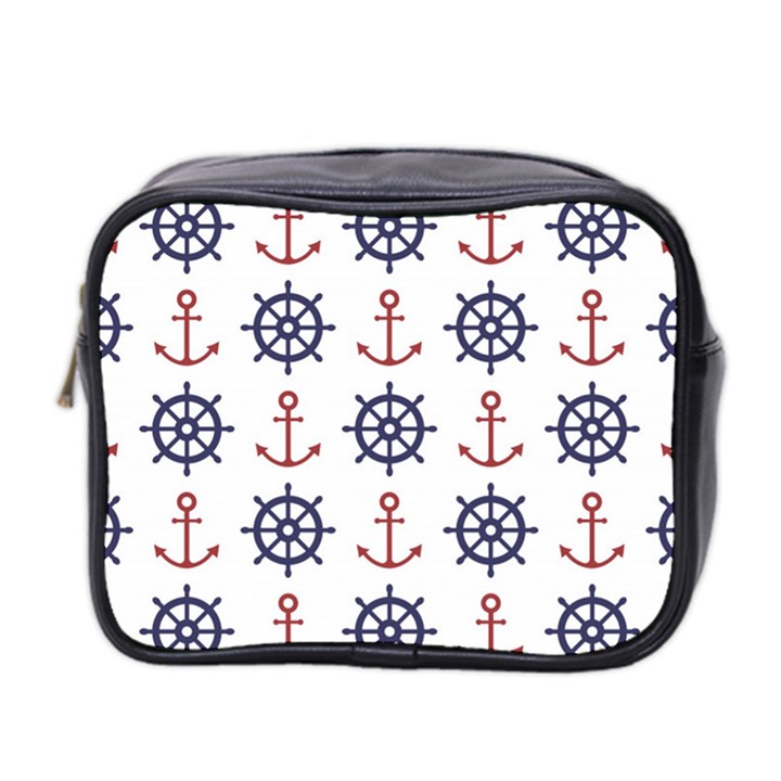 Nautical-seamless-pattern Mini Toiletries Bag (Two Sides)