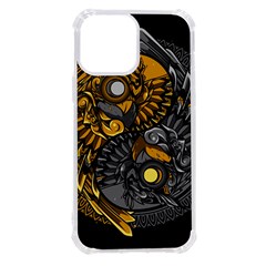 Yin-yang-owl-doodle-ornament-illustration Iphone 13 Pro Max Tpu Uv Print Case by Simbadda