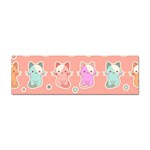 Cute-kawaii-kittens-seamless-pattern Sticker Bumper (10 pack) Front