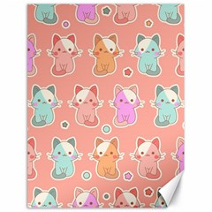 Cute-kawaii-kittens-seamless-pattern Canvas 18  X 24  by Simbadda