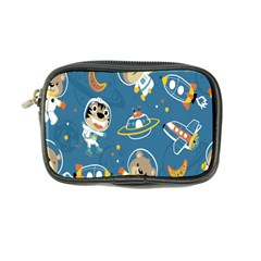 Seamless-pattern-funny-astronaut-outer-space-transportation Coin Purse by Simbadda