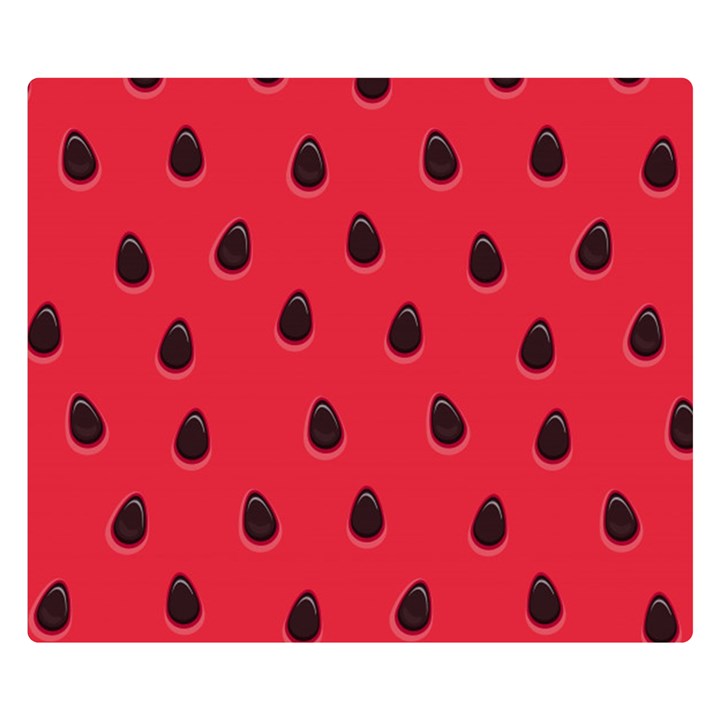 Seamless-watermelon-surface-texture Two Sides Premium Plush Fleece Blanket (Small)