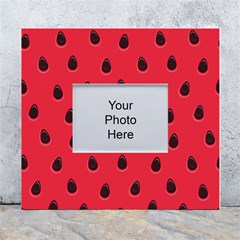 Seamless-watermelon-surface-texture White Wall Photo Frame 5  X 7  by Simbadda