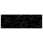 Abstract-math Pattern Banner and Sign 12  x 4  Front