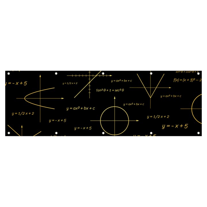 Abstract-math Pattern Banner and Sign 12  x 4 