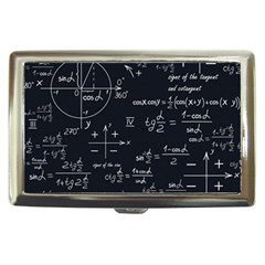 Mathematical-seamless-pattern-with-geometric-shapes-formulas Cigarette Money Case by Simbadda