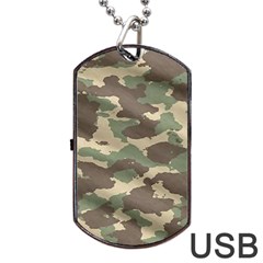 Camouflage Design Dog Tag Usb Flash (one Side) by Excel