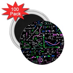 Math-linear-mathematics-education-circle-background 2 25  Magnets (100 Pack)  by Simbadda