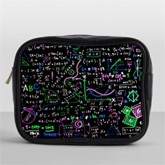 Math-linear-mathematics-education-circle-background Mini Toiletries Bag (one Side) by Simbadda