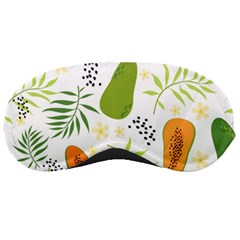 Seamless-tropical-pattern-with-papaya Sleep Mask by Simbadda