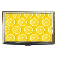 Lemon-fruits-slice-seamless-pattern Cigarette Money Case by Simbadda