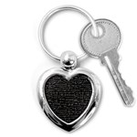 Math-equations-formulas-pattern Key Chain (Heart) Front