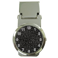 Math-equations-formulas-pattern Money Clip Watches by Simbadda