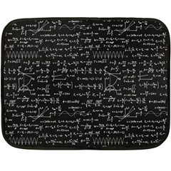 Math-equations-formulas-pattern Two Sides Fleece Blanket (mini) by Simbadda