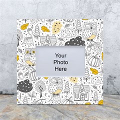 Doodle-seamless-pattern-with-autumn-elements White Box Photo Frame 4  X 6  by Simbadda