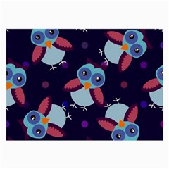 Owl-pattern-background Large Glasses Cloth by Simbadda