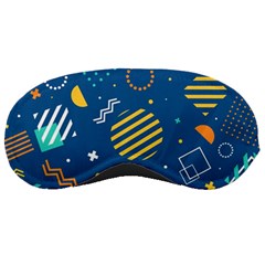 Flat-design-geometric-shapes-background Sleep Mask by Simbadda