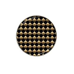 Golden-chess-board-background Hat Clip Ball Marker (4 Pack) by Simbadda