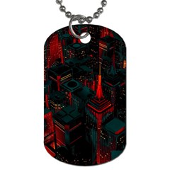 A Dark City Vector Dog Tag (one Side) by Proyonanggan