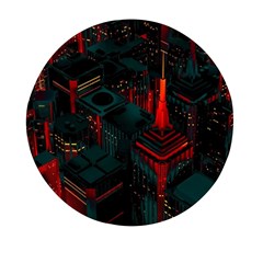 A Dark City Vector Mini Round Pill Box by Proyonanggan