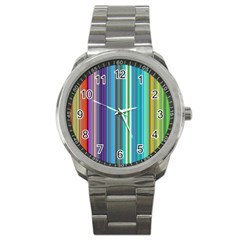 Color Stripes Sport Metal Watch by Proyonanggan