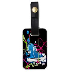 Sneakers Shoes Patterns Bright Luggage Tag (one Side) by Proyonanggan