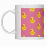 Rubber duck pattern White Mug Left