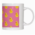 Rubber duck pattern White Mug Right