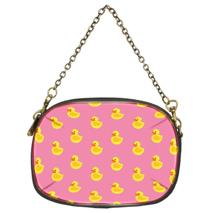 Rubber duck pattern Chain Purse (One Side)