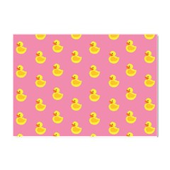 Rubber Duck Pattern Crystal Sticker (a4) by Valentinaart