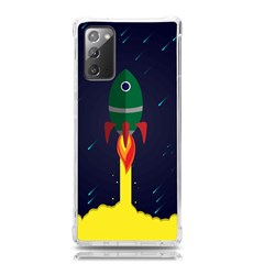 Rocket Halftone Astrology Astronaut Samsung Galaxy Note 20 Tpu Uv Case by Bangk1t